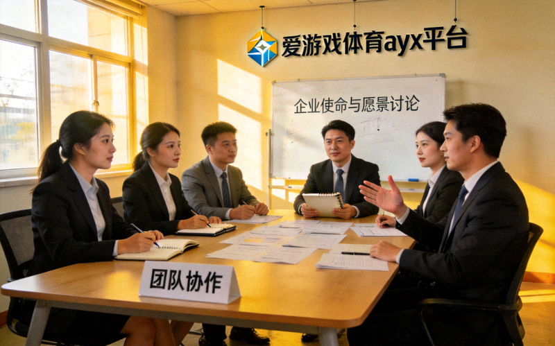 爱游戏体育ayx平台团队讨论企业使命与愿景的会议场景