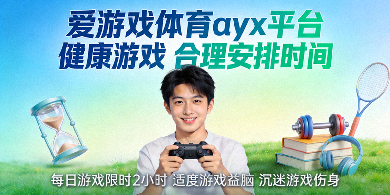 爱游戏体育ayx平台发布健康游戏宣传海报，倡导合理安排时间