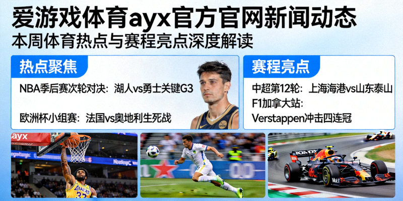 爱游戏体育ayx官方官网新闻动态深度解读本周体育热点与赛程亮点，包含精彩比赛瞬间